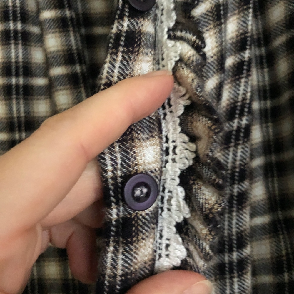 TOPSHOP flannel button up - Picture 6 of 6
